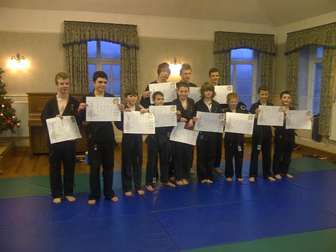 Well done to all junior black belt students...